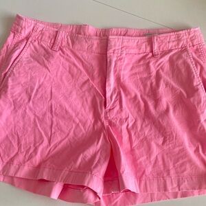 GAP 4” Downtown Khaki Shorts Sz 16 Neon Pink